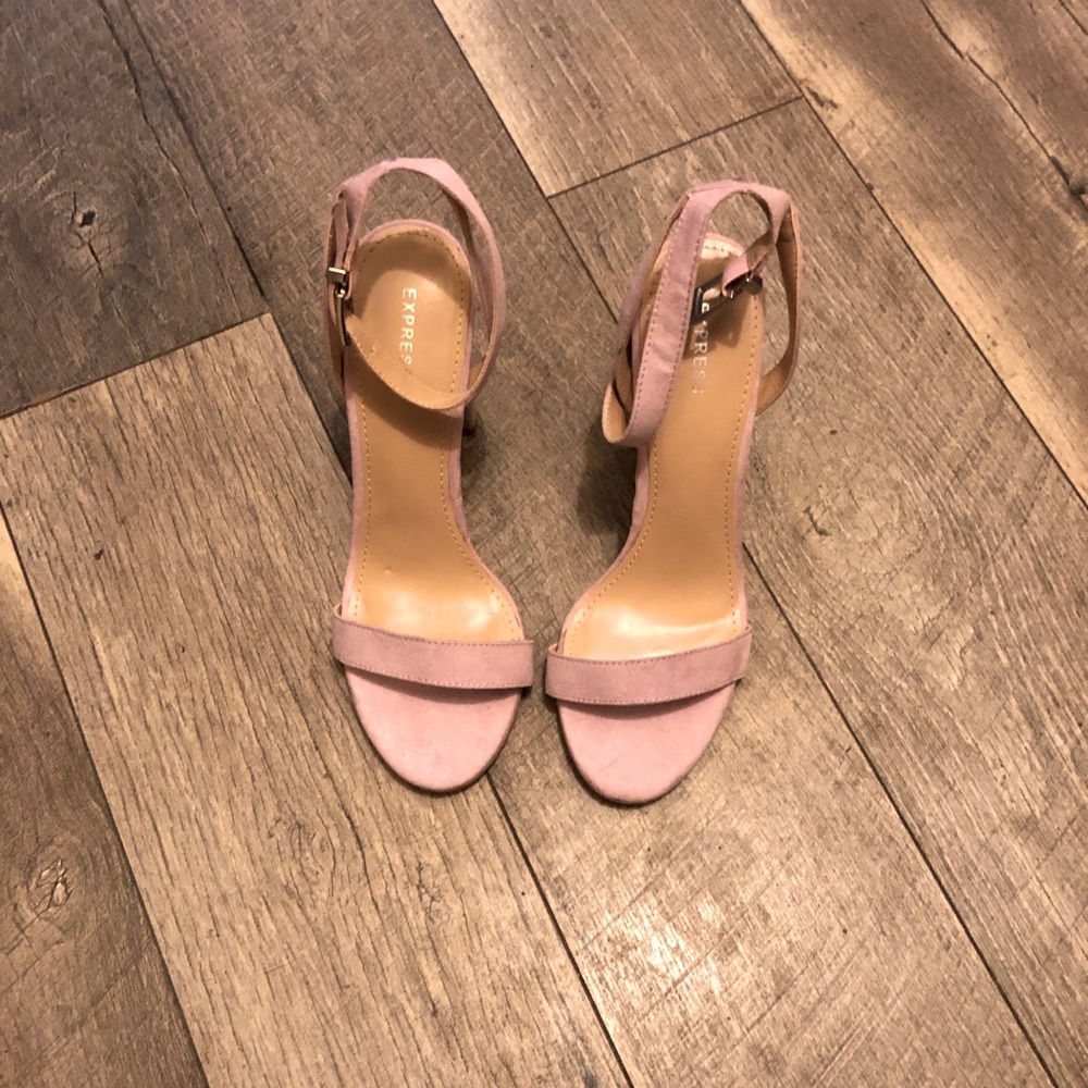 Express Purple Single strap heels